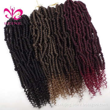 REINE 14inch spring twist hair Crochet Braids Most popular Small Crochet Braids  twist bomb twist crochet hair